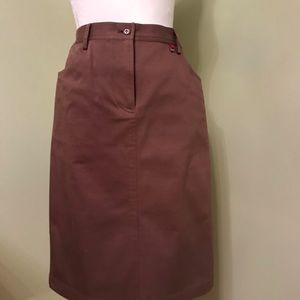 🍎Anne Klein Women’s Stretchy Cotton Pockets Skirt, 12